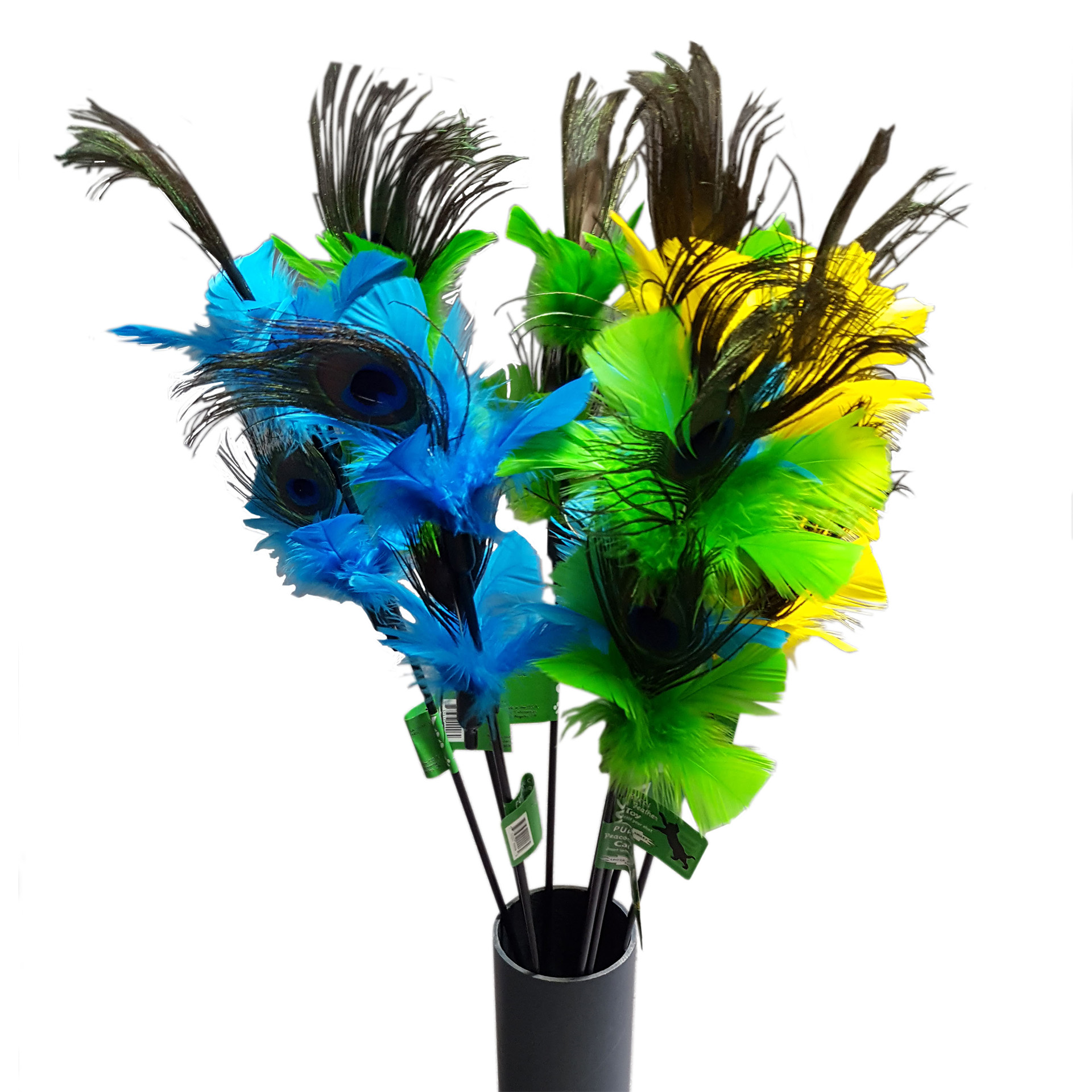 PURRfect Peacock Feather Spielangel