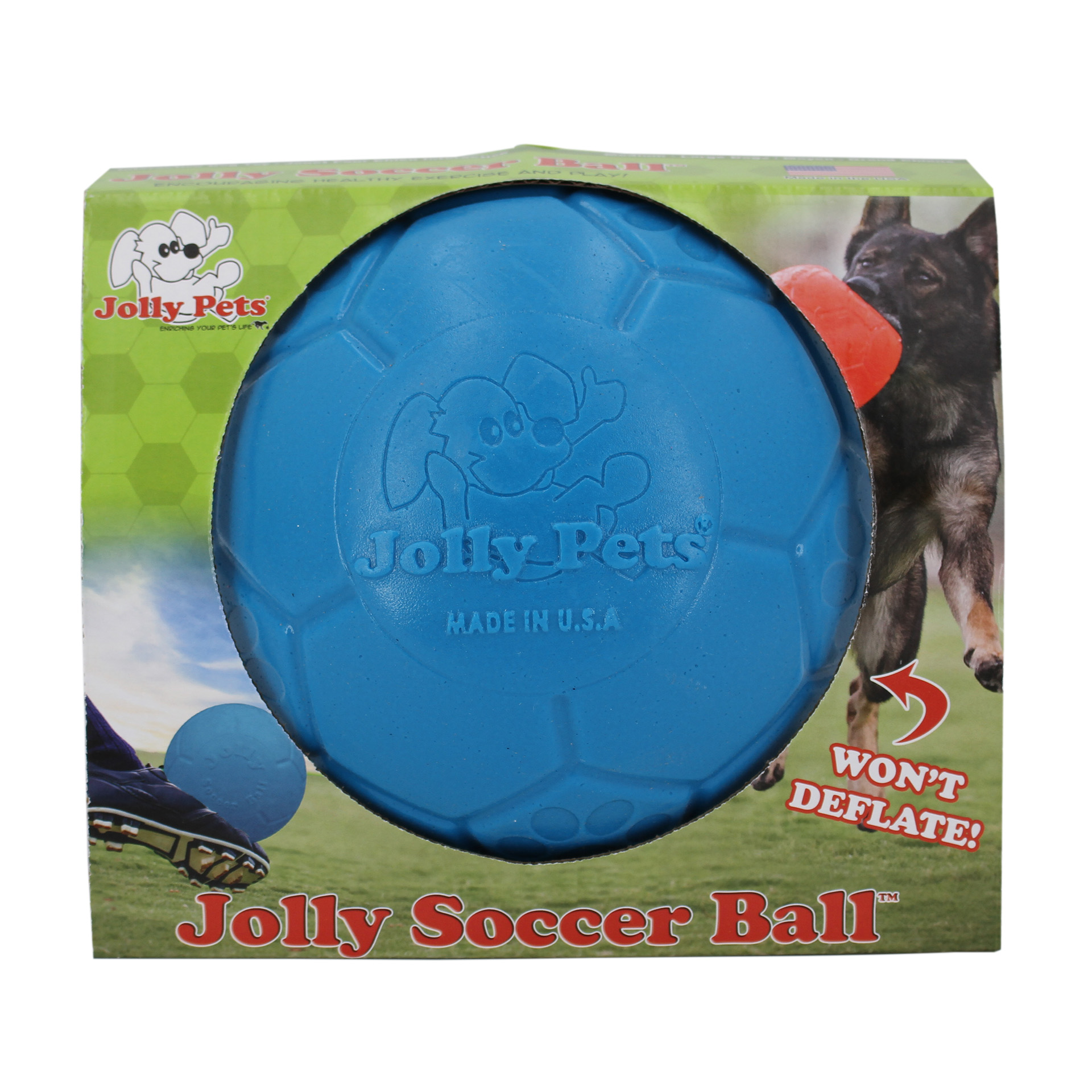 Soccer Ball ozeanblau Verpackung