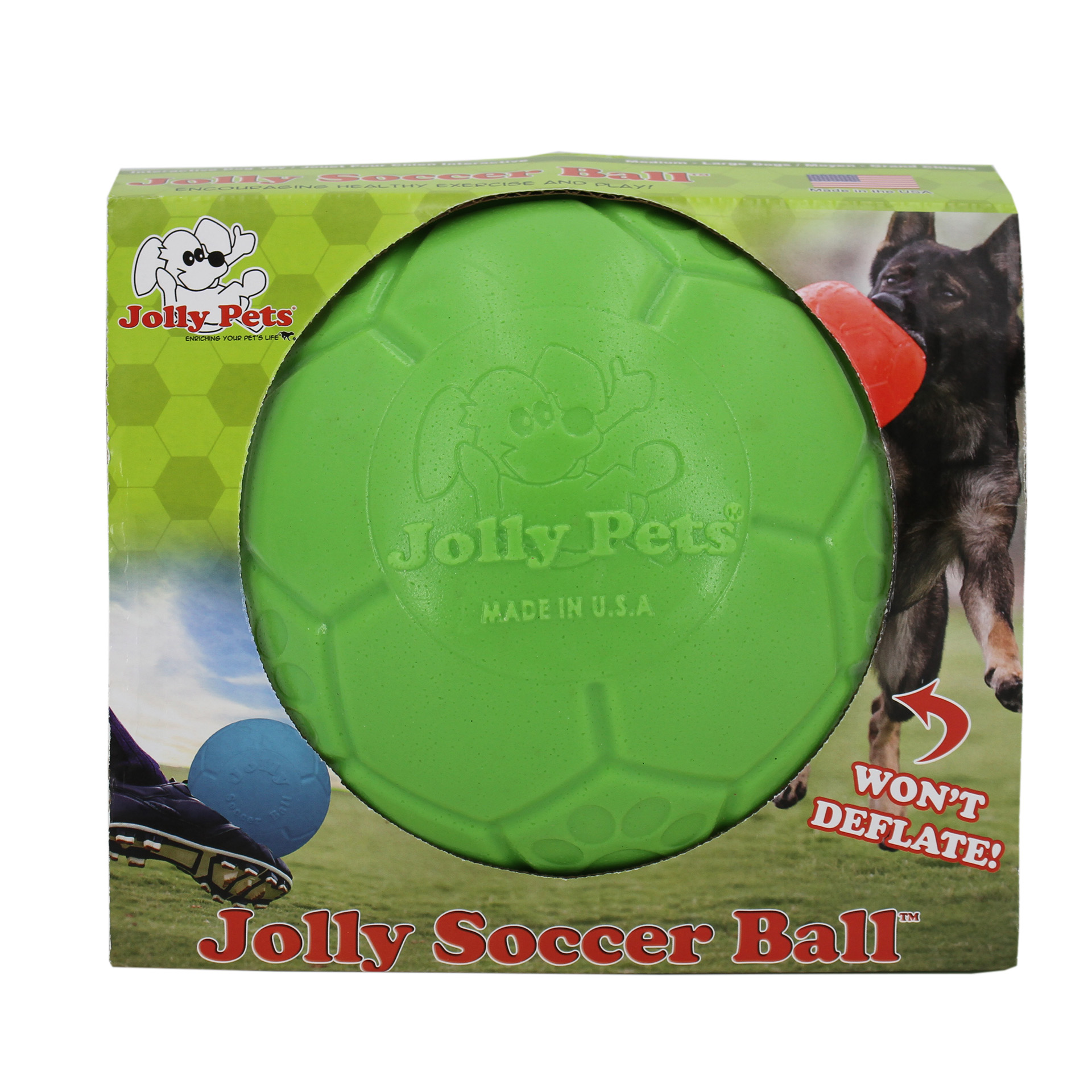 Soccer Ball apfelgrün Verpackung