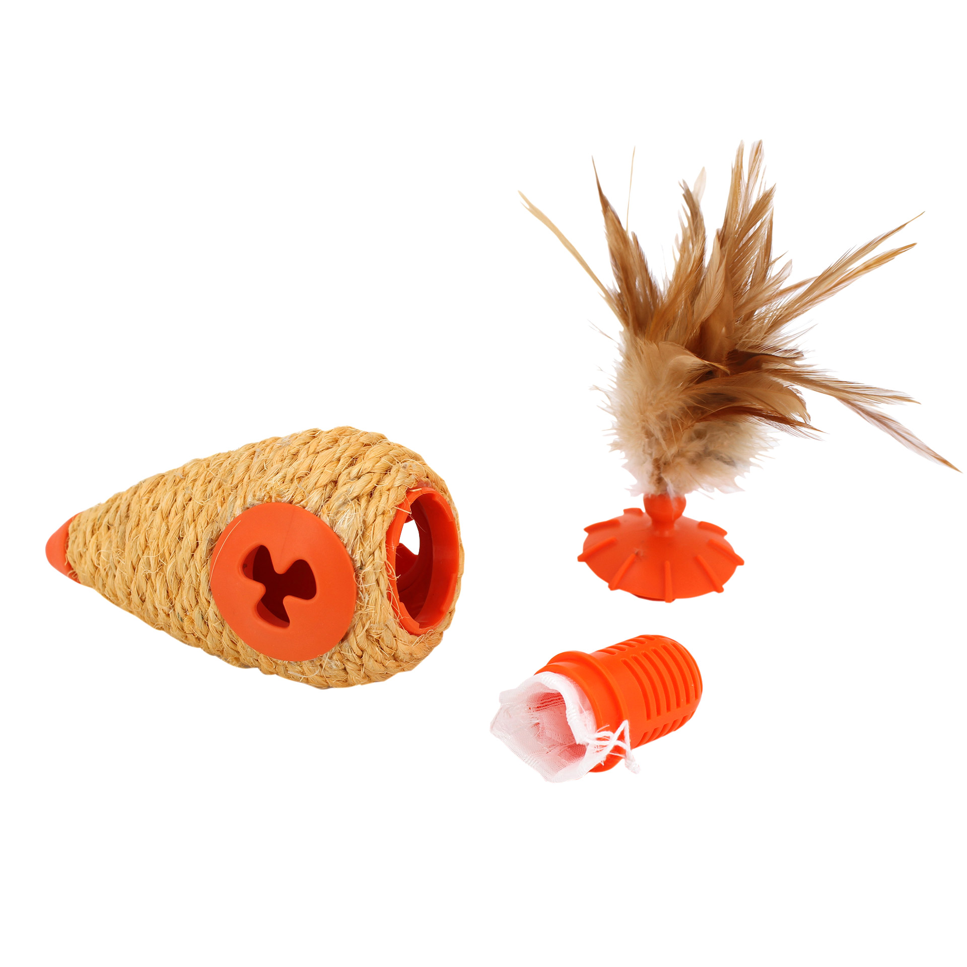 Roll 'N Play Cat Toy (orange)