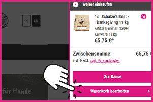 praemien_schritt2-2_k Klicken Sie den Button "Warenkorb bearbeiten"