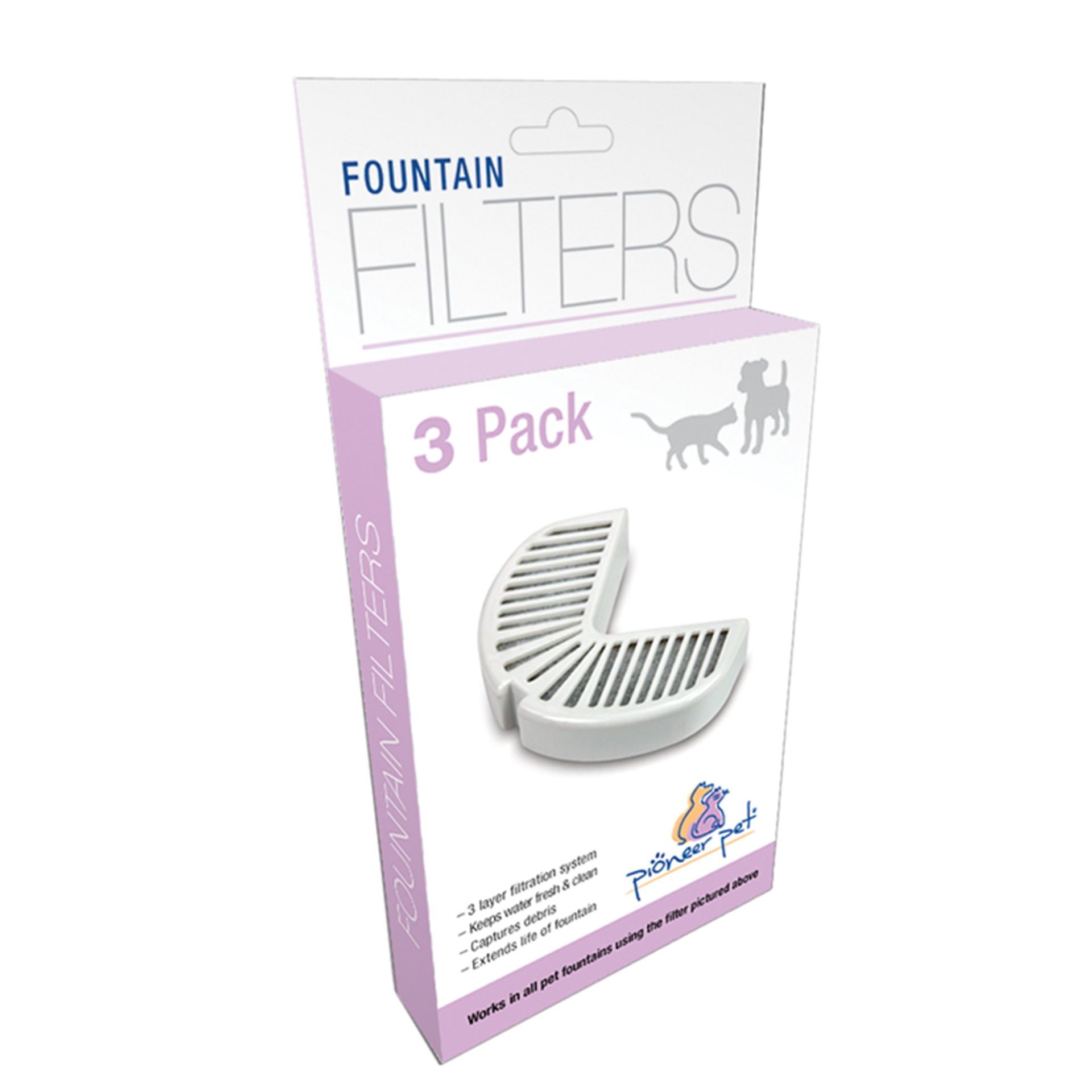 Vlieskohlefilter_16005_04 Filter mit Plastikummantelung - 3er Pack