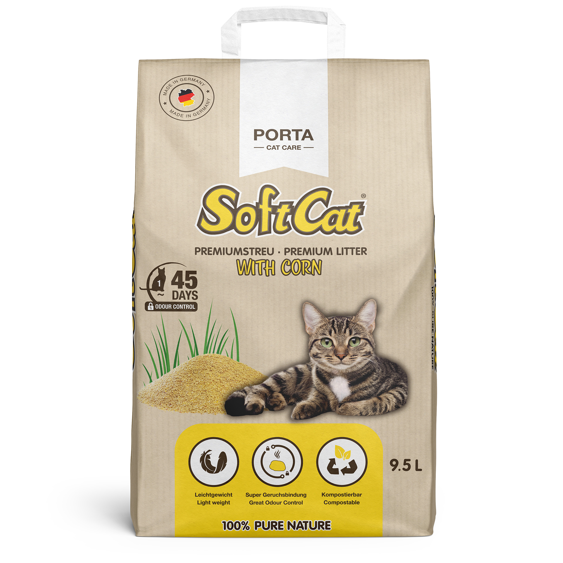 46158_SoftCat_Corn-9-5L_papier SoftCat Corn 9,5l Papierbeutel