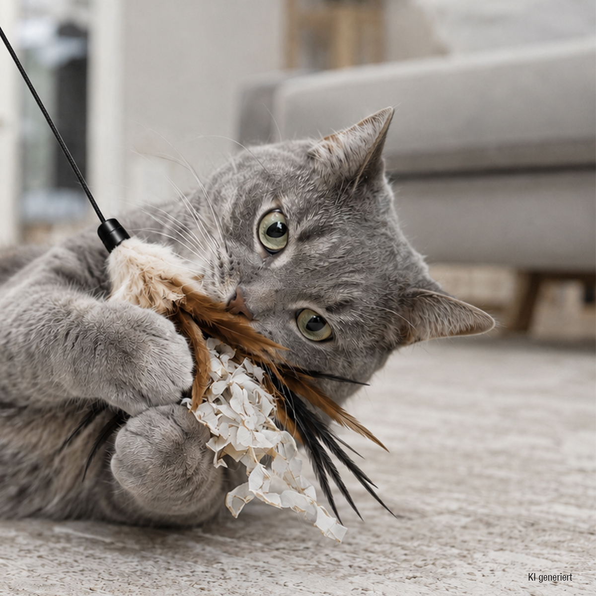 PURRfect Crunchy Feather Spielangel