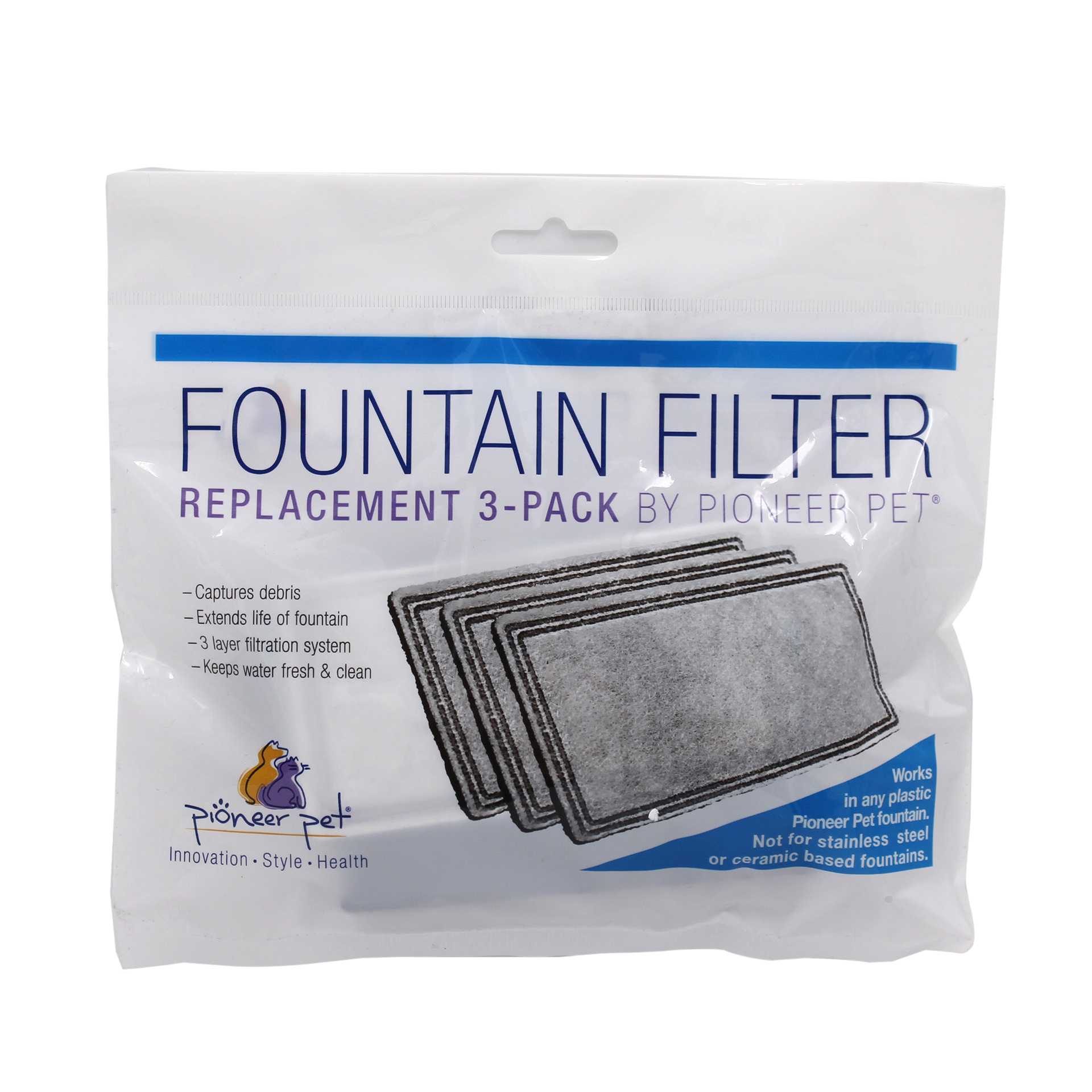 Vlieskohlefilter - 3er Pack