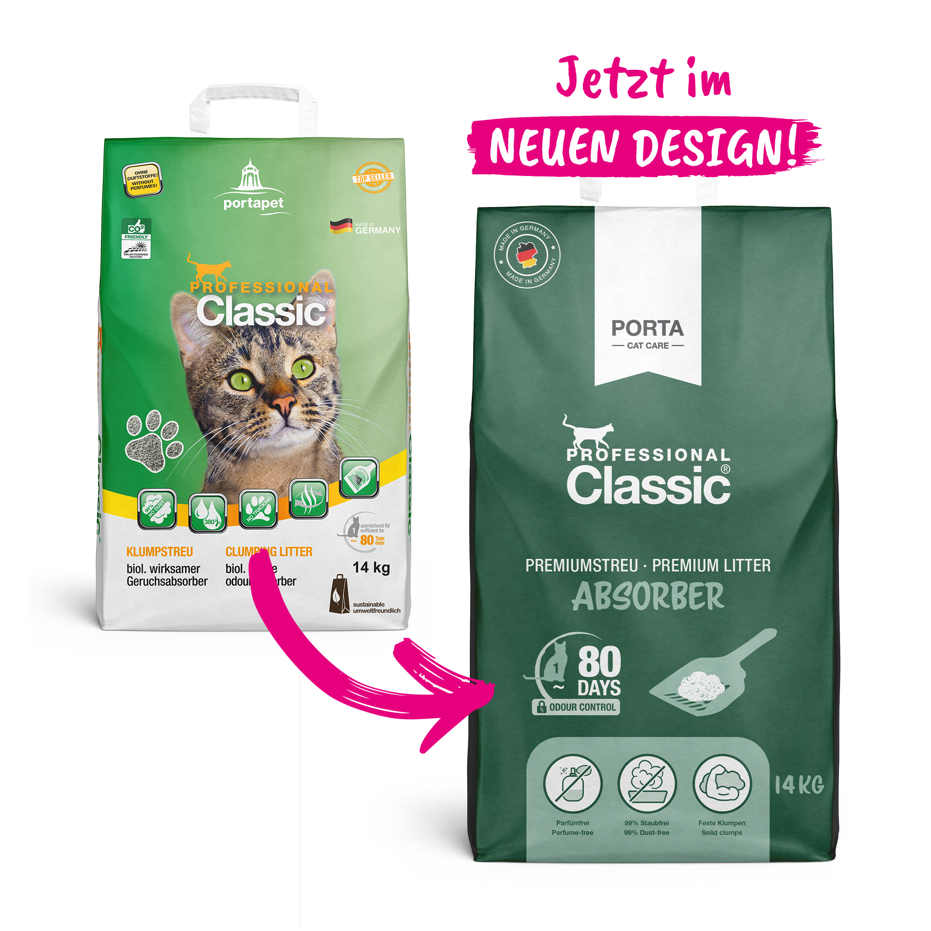 Professional Classic Absorber Paperbag alt zu neu