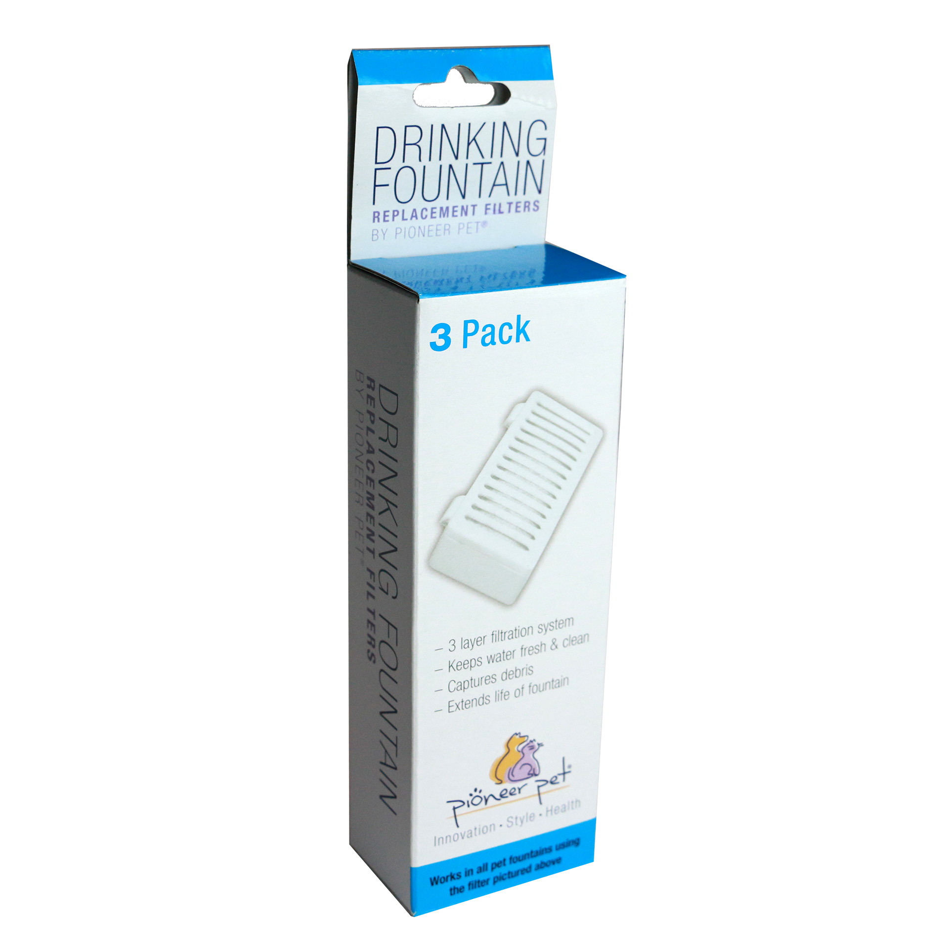 T-Shaped" Vlieskohlefilter - 3er Pack