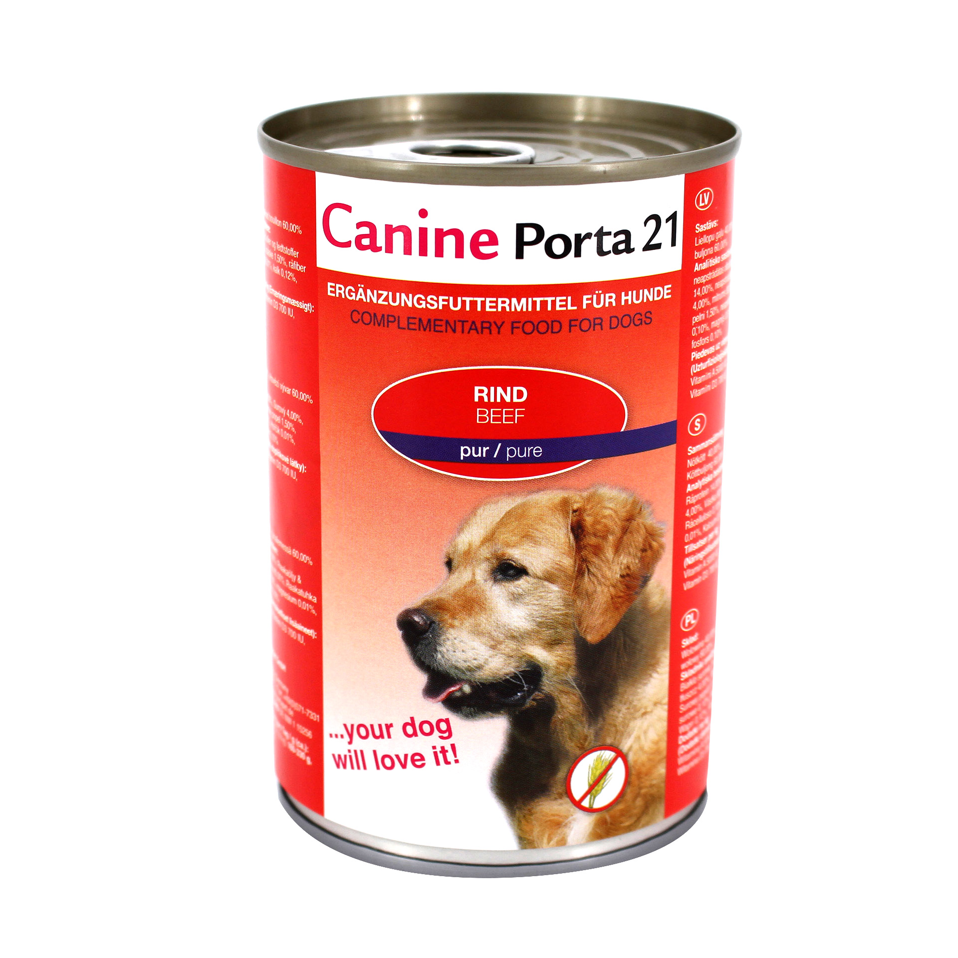 Canine Porta21 Rind pur 400g Dose