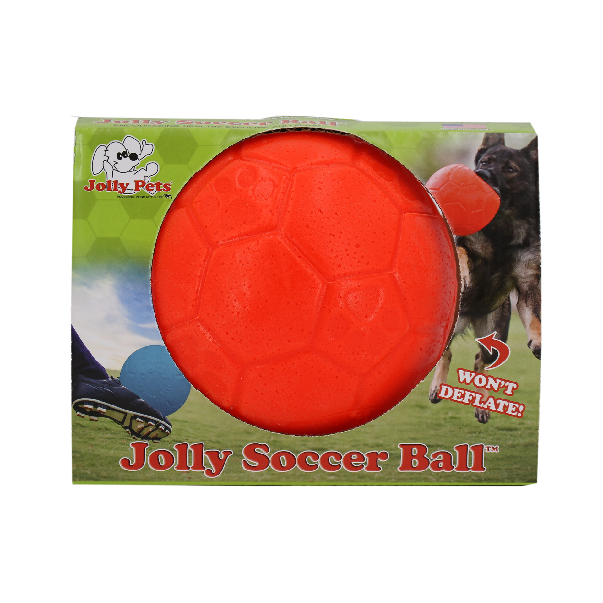 Soccer Ball orange Verpackung