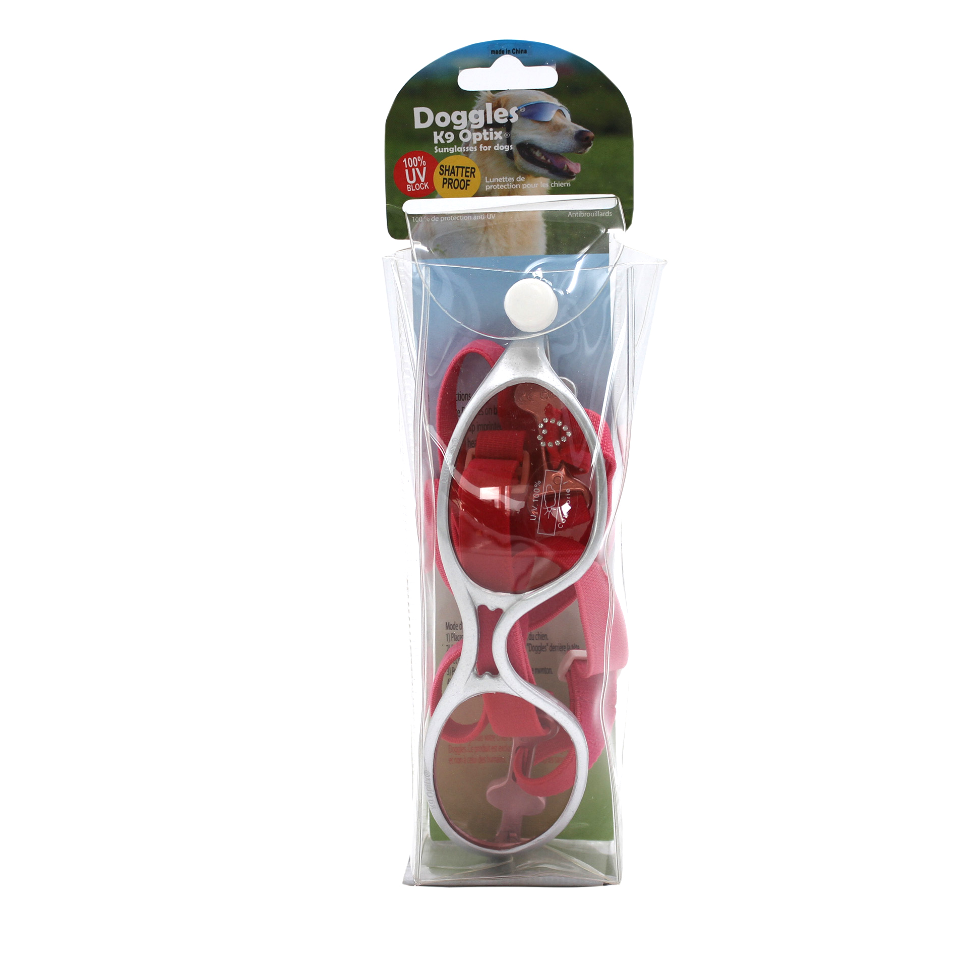K9 Optix pink silver frame (M)