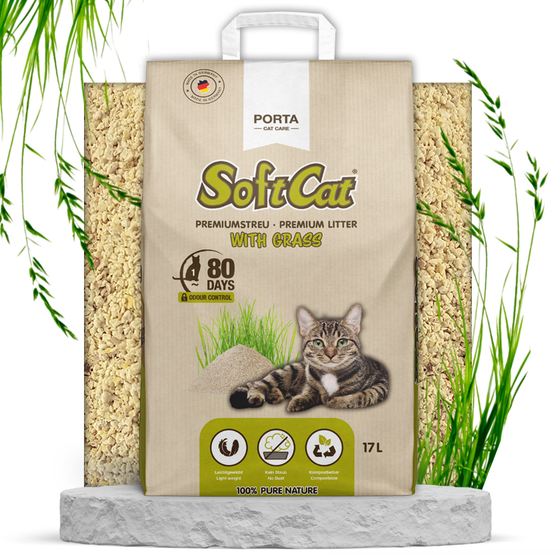 portapet_softcat-grass-17l_bag-mit-background SoftCat 17 L - pack of 3 + floor mat