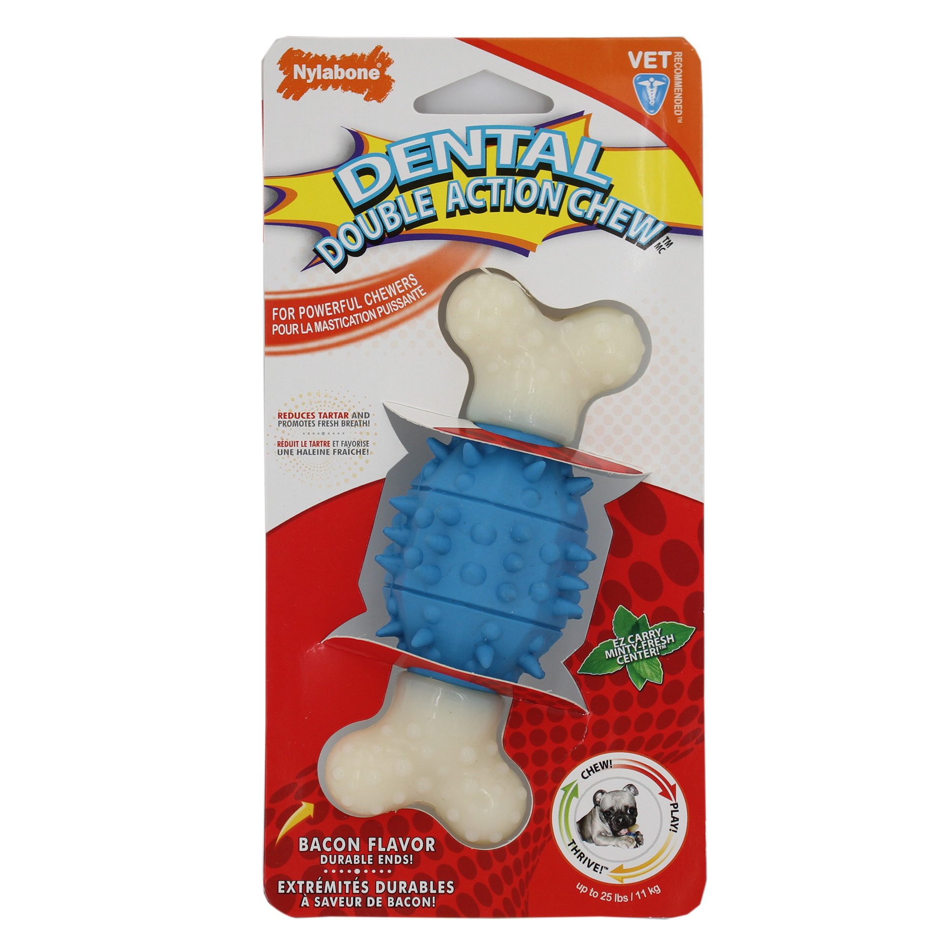 DoubleActionDentalChew_SpikyBall_81708_01 Double Action Dental Chew (Spiky Ball)